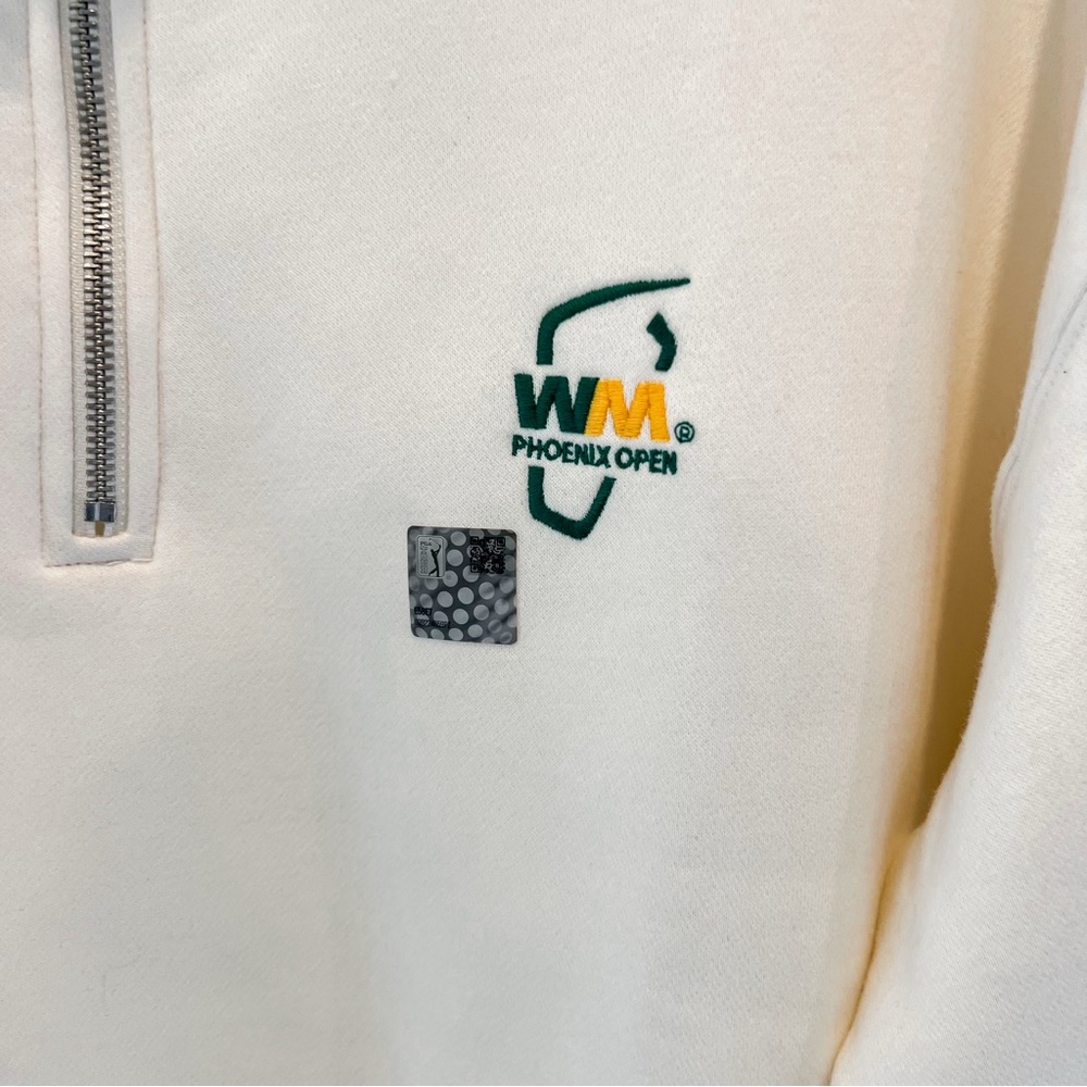 Abercrombie & Fitch Waste Management Golf Tournament Half Zip Sweatshirt Large - Picture 4 of 13